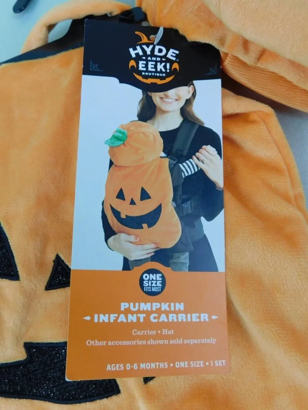 Baby Pumpkin Halloween Costume Infant Carrier and Hat - Hyde & EEK! Boutique™
